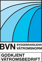 Logo av BVN Godkjent våtromsbedrift